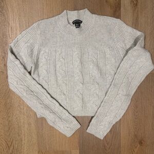 Club Monaco Ribbed Knit Sweater Gray